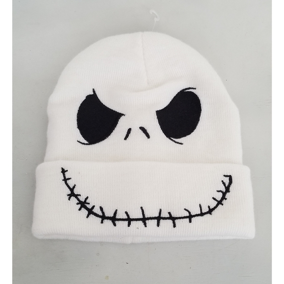 Disney Other - Disney The Nightmare Before Christmas Jack Face Beanie Hat